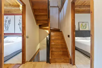 Cama o camas de una habitación en Luderna - Casa con terraza Somont