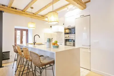 Una cocina o zona de cocina en Luderna - Casa Cansalas