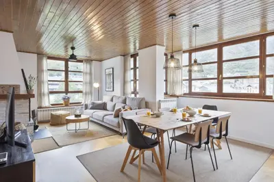 Zona de estar de Luderna - Apartamento Aiguestortes