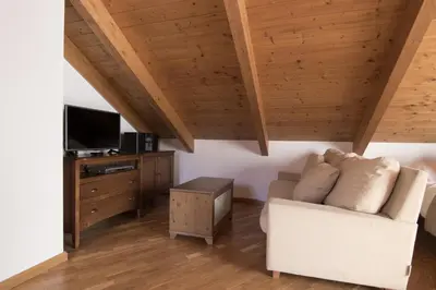 Una televisión o centro de entretenimiento en Villa Hoz de Jaca