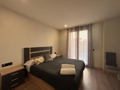 Cama o camas de una habitación en BPirineos-Barbarisa