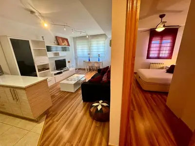 Una televisión o centro de entretenimiento en Apartamento Casa Picoleta