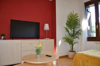 Una televisión o centro de entretenimiento en Cochata, práctico y céntrico - Arafita Apartamentos