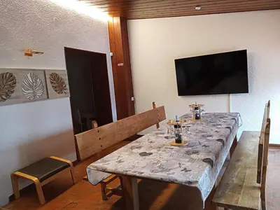 Una televisión o centro de entretenimiento en Casa El Obrador