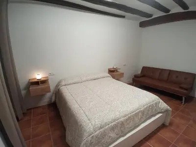 Cama o camas de una habitación en Casa El Obrador
