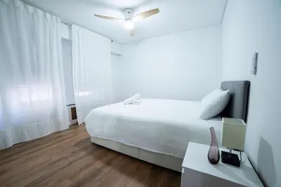 Cama o camas de una habitación en El Prestigio de Sagasta by Alogest
