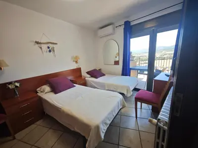 Cama o camas de una habitación en Las mejores vistas de Talarn
