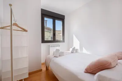 Cama o camas de una habitación en Biscos 9 Catedral Jaca