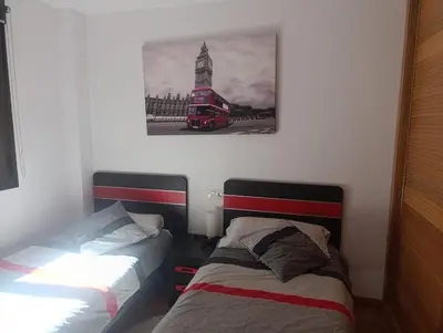 Cama o camas de una habitación en Apartamento Montecanal 5