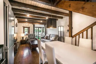 Zona de estar de Chalet adosado en Garós a 7 mins de Baqueira