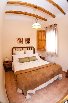Cama o camas de una habitación en Colonia Apartamento Rural