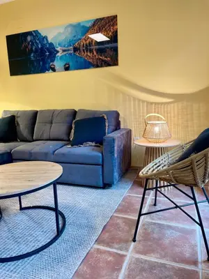 Zona de estar de SNÖ Apartamentos Escarrilla
