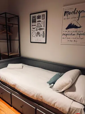 Cama o camas de una habitación en Apartamento del Conde