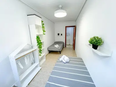 Cama o camas de una habitación en Buenos Aires del Pilar Turistea