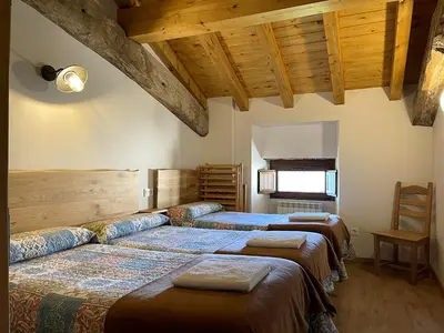 Cama o camas de una habitación en Palacio de Aralar Terracita