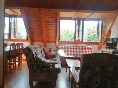 Zona de estar de Chimenea y espacio para todos, ideal para famílias - Isard 2