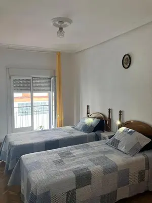 Cama o camas de una habitación en Virgen del Rio