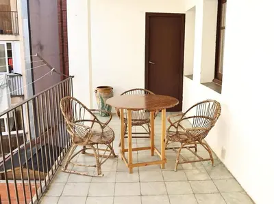 Un balcón o terraza de Acogedor Apartamento Rústico en Pirineos