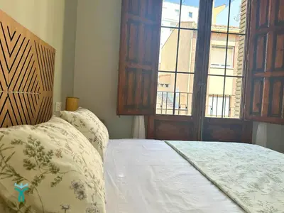 Cama o camas de una habitación en Dos Torres Refugio