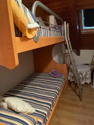 Cama o camas de una habitación en Apartamento Duplex en Rialp - ARS