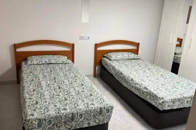 Cama o camas de una habitación en Teletrabajo en paz o fin de semana en el pueblo