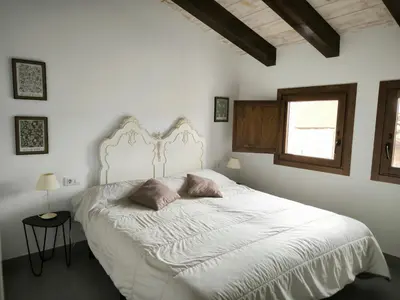 Cama o camas de una habitación en La Reja