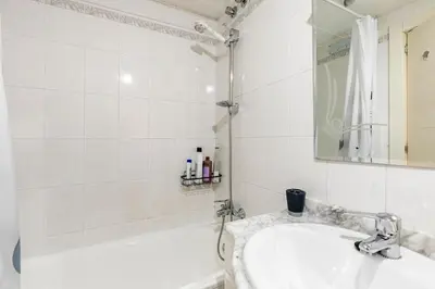 Un baño de Coqueto apartamento en Jaca