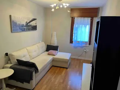 Zona de estar de Coqueto apartamento en Jaca