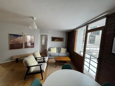 Zona de estar de Apartamento de Montaña en Baqueira con Parking y Totalmente Equipado