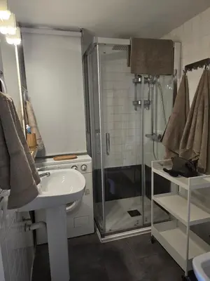 Un baño de Apartamento de Montaña en Baqueira con Parking y Totalmente Equipado