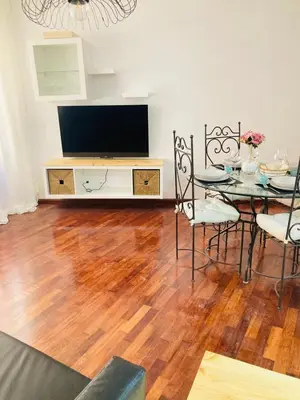 Una televisión o centro de entretenimiento en Apartamento El Olmo - casco histórico de Zaragoza