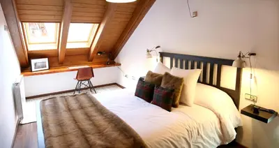 Cama o camas de una habitación en Apartaments Lo Paller