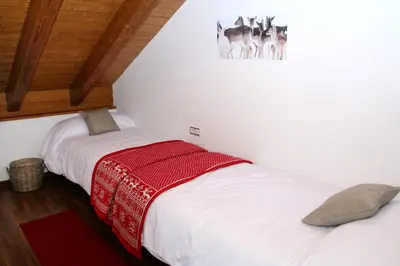 Cama o camas de una habitación en Apartaments Lo Paller