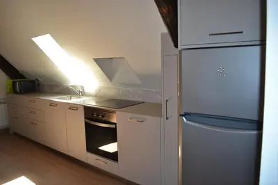 Una cocina o zona de cocina en Alojamientos Rurales Apezarena