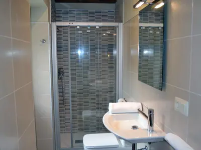 Un baño de Alojamientos Rurales Apezarena