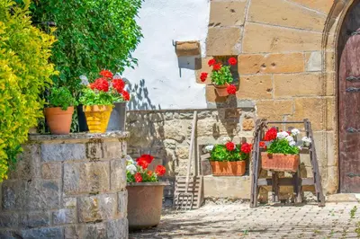 Jardín al aire libre en Casa Arozenia, Hogar rústico en pleno valle Ulzama