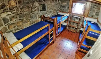 Cama o camas de una habitación en Refugio Lucien Briet