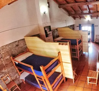 Zona de estar de Refugio Lucien Briet