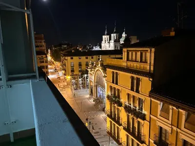 Vista general de Zaragoza o vista desde el apartamento