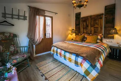 Cama o camas de una habitación en Villa de Loarre