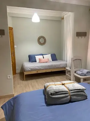 Cama o camas de una habitación en El Mirador de Calatayud