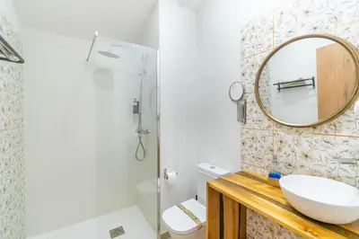Un baño de Casa karrikaburu, acogedores apartamentos rodeados de naturaleza