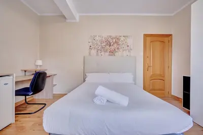 Cama o camas de una habitación en Monasterio