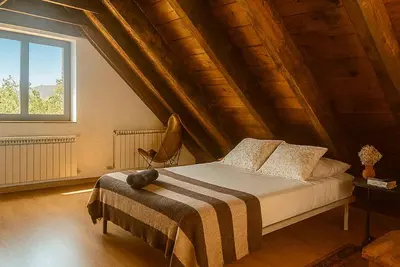 Cama o camas de una habitación en Albergue La Escuela de Liri
