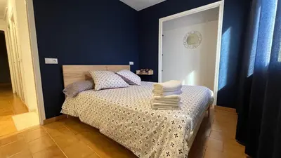 Cama o camas de una habitación en La Caseta