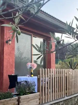 Jardín al aire libre en Cal Fraguerau