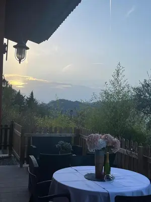 Paisaje cerca de este chalet de montaña