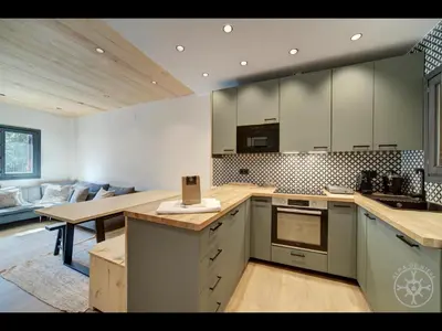Una cocina o zona de cocina en MONTCORBISON de Alma de Nieve