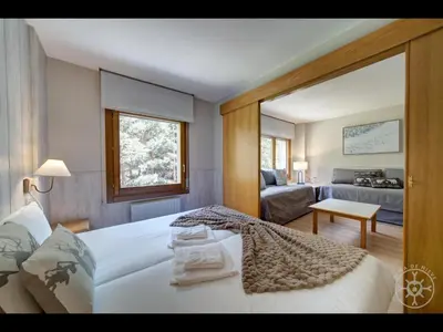Cama o camas de una habitación en BOLQUER de Alma de Nieve