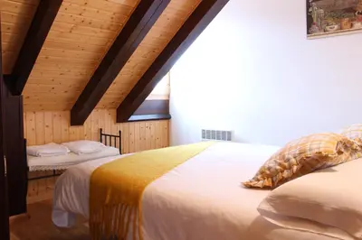 Cama o camas de una habitación en Misalas, Ski y montaña petfriendly - Arafita Apartamentos